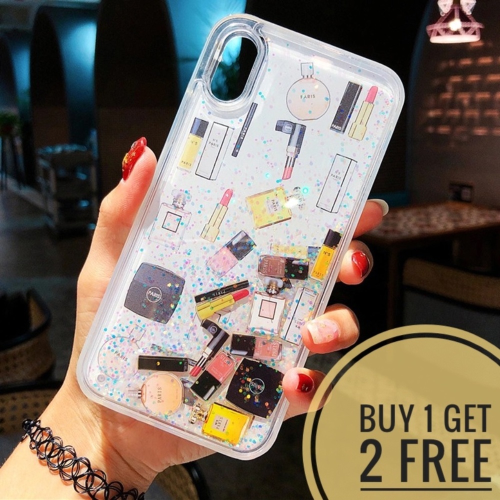 Liquid Quicksand Cosmetic Make Up Phone Case